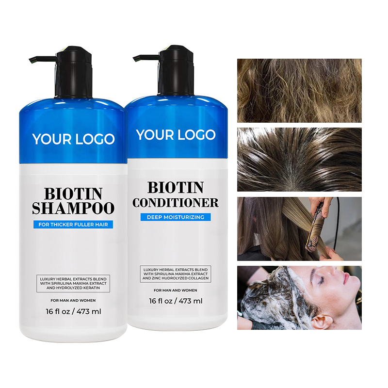 Organic Anti-Loss Biotin Hair Shampoo Cream Natural Hair-Repairing Nourishing Refreshing Formula Hair-Loss Prevention