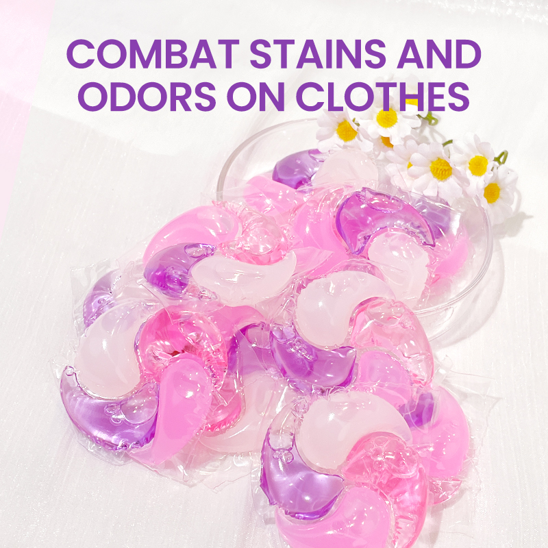 New 4 in 1 Disposable Nature Scented Laundry Detergent Beads Soap Capsules Washing Pods for Apparel Use