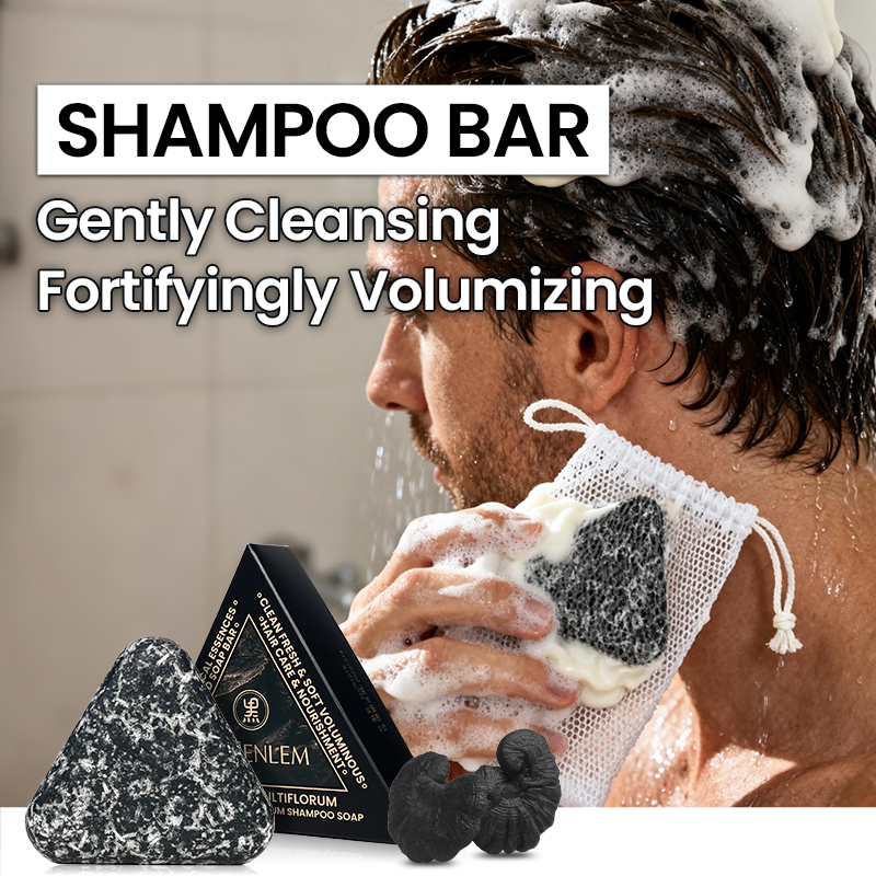 GreenLem Polygonum Multiflorum Shampoo Soap Usman Grass Hair Strengthening Anti-Hair Loss Genuine for Effective Hair Wash Oil