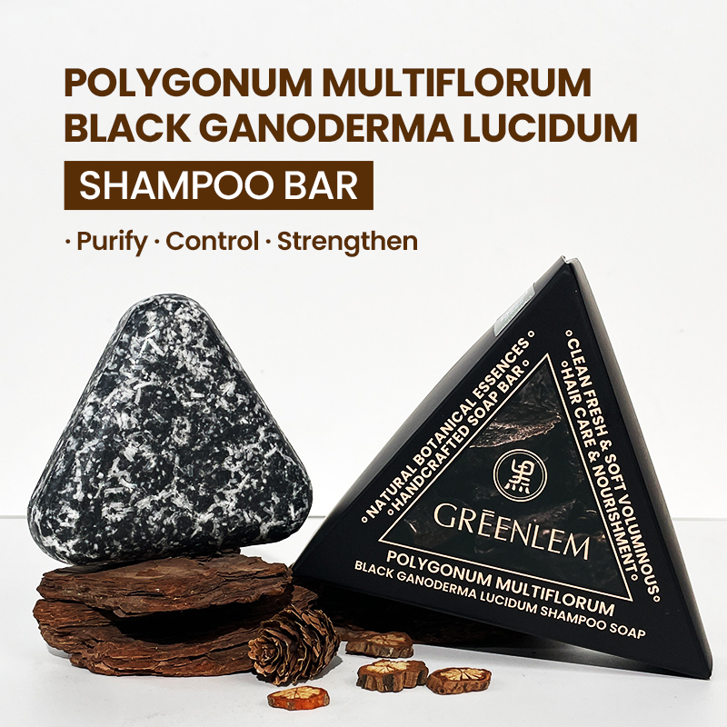 GreenLem Polygonum Multiflorum Shampoo Soap Usman Grass Hair Strengthening Anti-Hair Loss Genuine for Effective Hair Wash Oil(pic5)