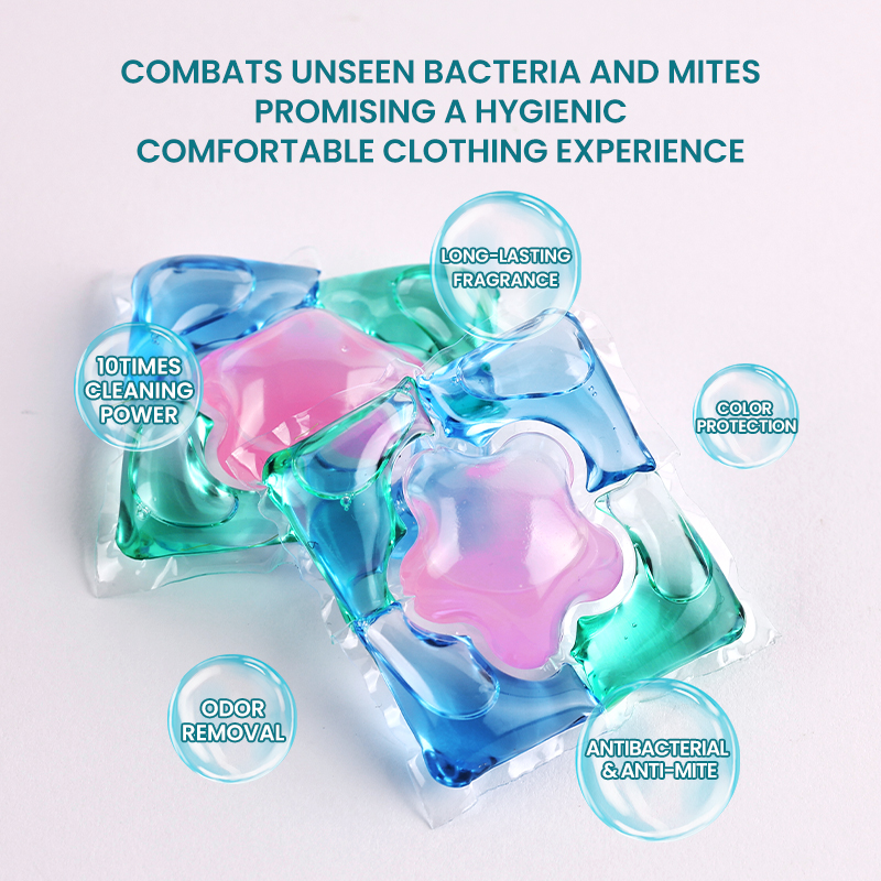 GreenLem 5-in-1 Disposable Liquid Capsules Lasting Fragrance Organic Apparel Laundry Detergent Pods Manufacturers Wholesale(pic4)