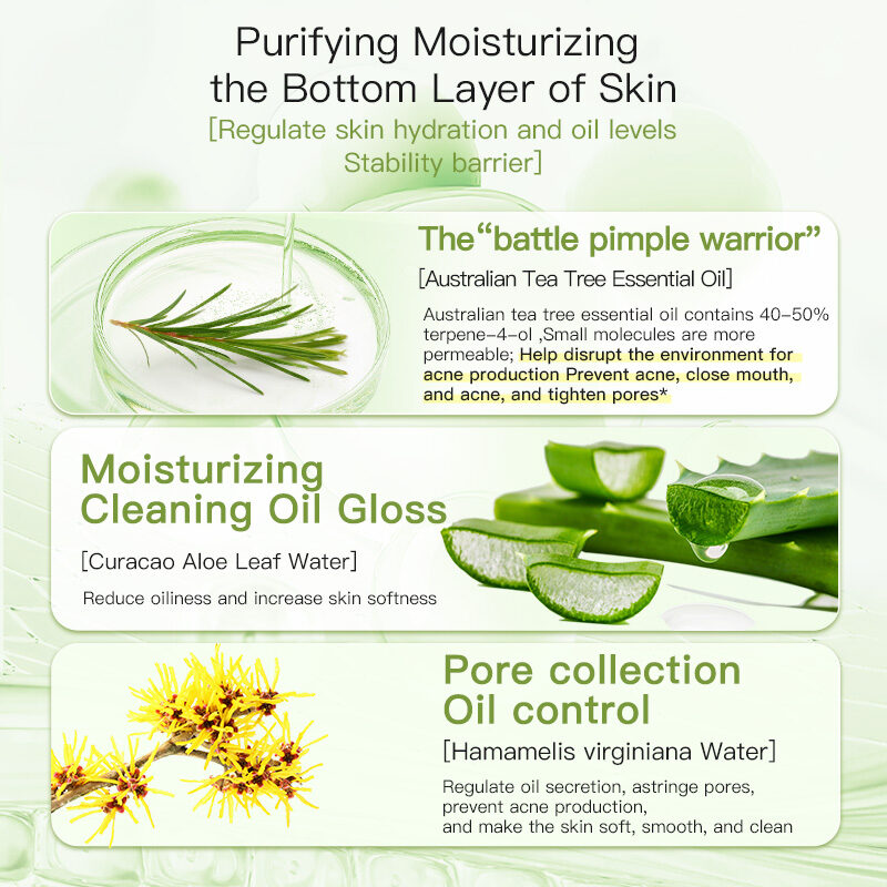 Australian Tea Tree Cleansing Milk Facial cleansing Control oil and eliminate acne Facial cleanser(pic4) Australian Tea Tree Cleanser for Oily Skin, Facial Oil Control, Deep Cleansing for Men and Women(pic4)