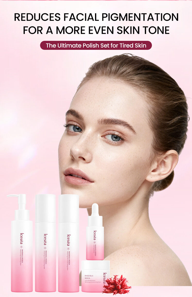 Rhodiola Root Whitening Luxurious Facial Set-Deep Cleansing Even Skin Tone Reduce Blemishes-5 Steps Routine for All Skin Types(pic5) Rhodiola Root Whitening Luxurious Facial Set-Deep Cleansing Even Skin Tone Reduce Blemishes-5 Steps Routine for All Skin Types(pic5)