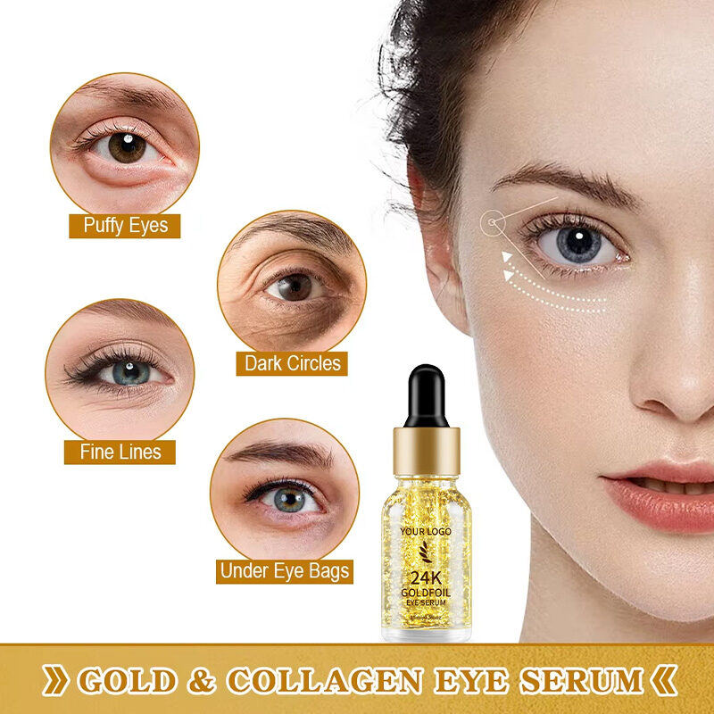 Collagen Eye Serum Skincare Anti Age Skin Products Remove Dark Circles High Quality Gold Foil Eye Serum Beauty Products(pic2) Collagen Eye Serum Skincare Anti Age Skin Products Remove Dark Circles High Quality Gold Foil Eye Serum Beauty Products(pic2)