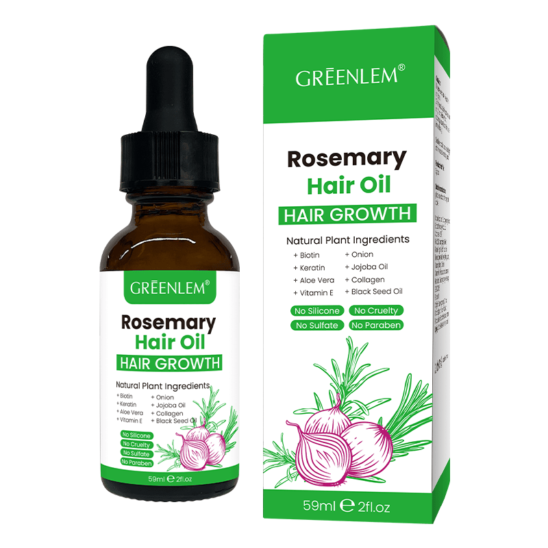 Organic Anti-Hair Loss Rosemary Black Seed Oil Enriched Vitamin E Aloe Vera Nourishes Scalp Reduces Shedding Promotes Hair(pic1)
