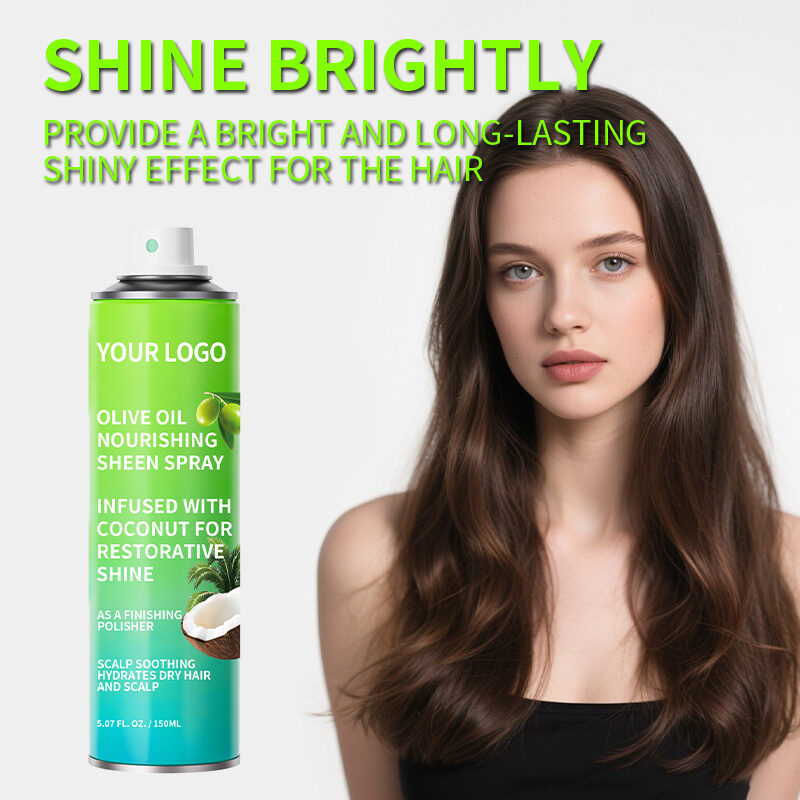 Wholesale Professional Hair Shine Spray, Frizz Control, Long-Lasting Shine for Salons & Retail(pic4)