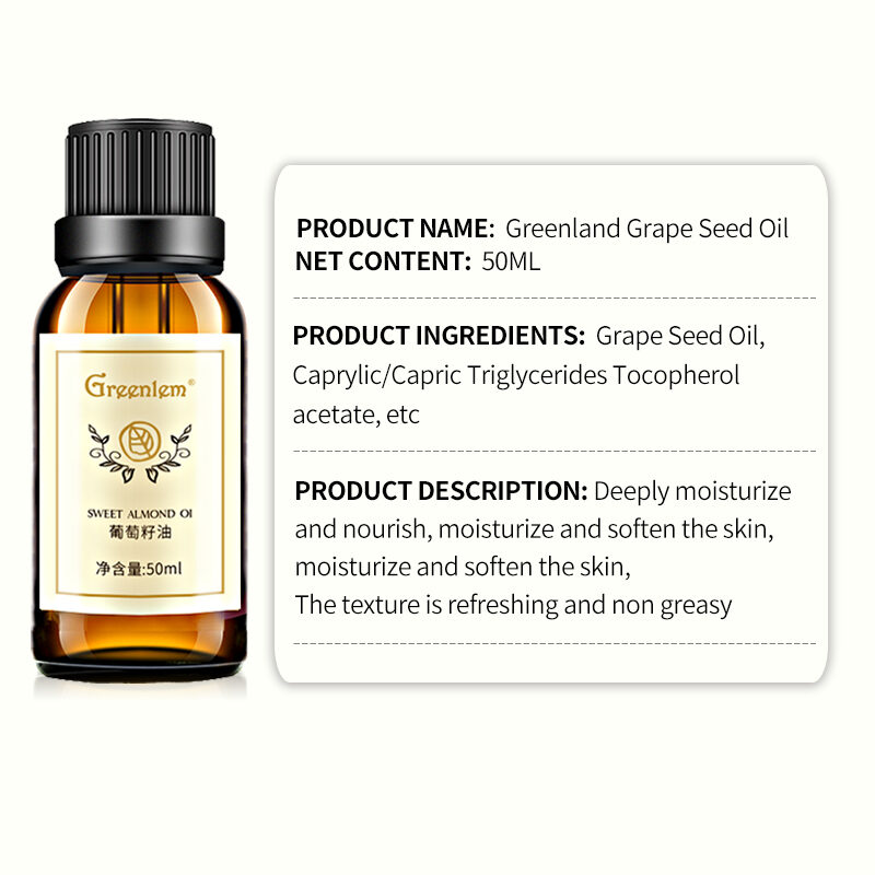 Grapeseed Oil, Pure & Natural Massage and Carrier Oil, Skin Care for Sensitive Skin, Light Silky Moisturizer for All Skin Types (pic2) Grapeseed Oil, Pure & Natural Massage and Carrier Oil, Skin Care for Sensitive Skin, Light Silky Moisturizer for All Skin Types (pic2)