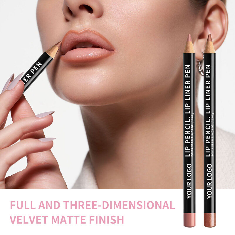 Waterproof Long-Lasting Lip Liner Pencil - Matte & Creamy, Vegan & Cruelty-Free - for Precise Lip Contouring (12 Colors)(pic4)