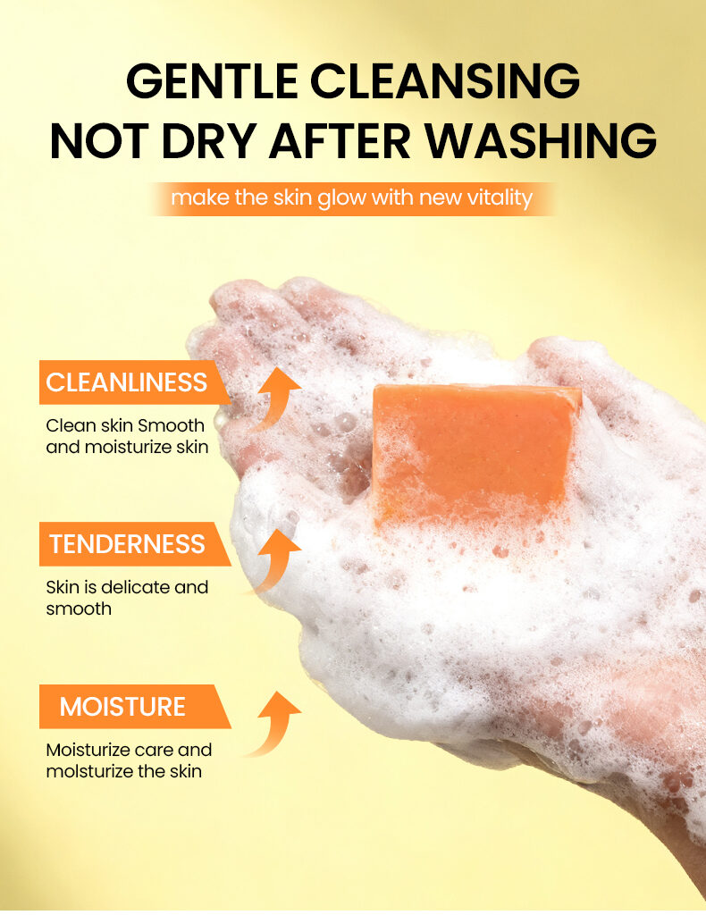 Herbal Natural Turmeric Soap Bar Face Body Brightening Acne Treatment Reduces Dark Spots Oil Control Gentle Cleansing All Skin(pic5) Herbal Natural Turmeric Soap Bar Face Body Brightening Acne Treatment Reduces Dark Spots Oil Control Gentle Cleansing All Skin(pic5)