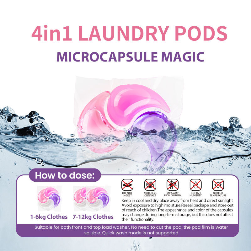 Natural 4 in 1 Cherry Blossom Laundry CapsulesWashing Pods Private Label Soap Liquid DetergentBox Pack(pic6)