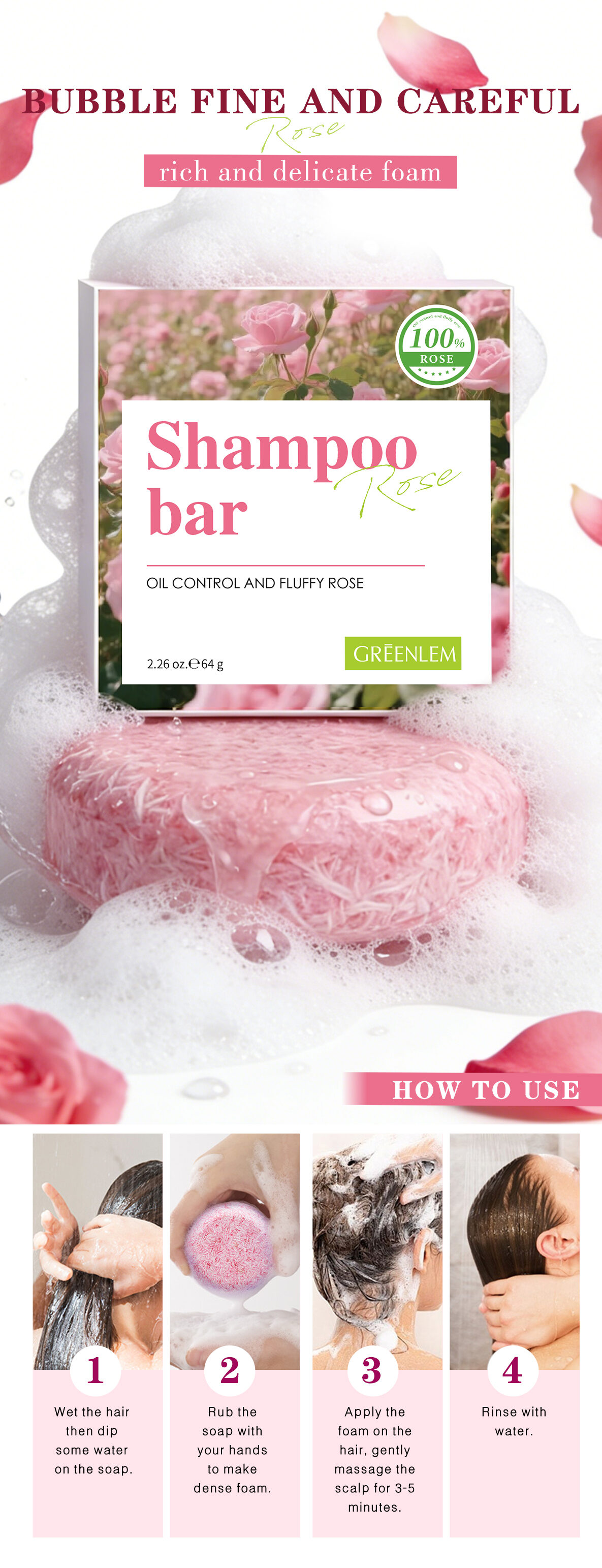 GreenLem Shampoocebar OIL CONTROL and FLUFFY ROS(pic5)