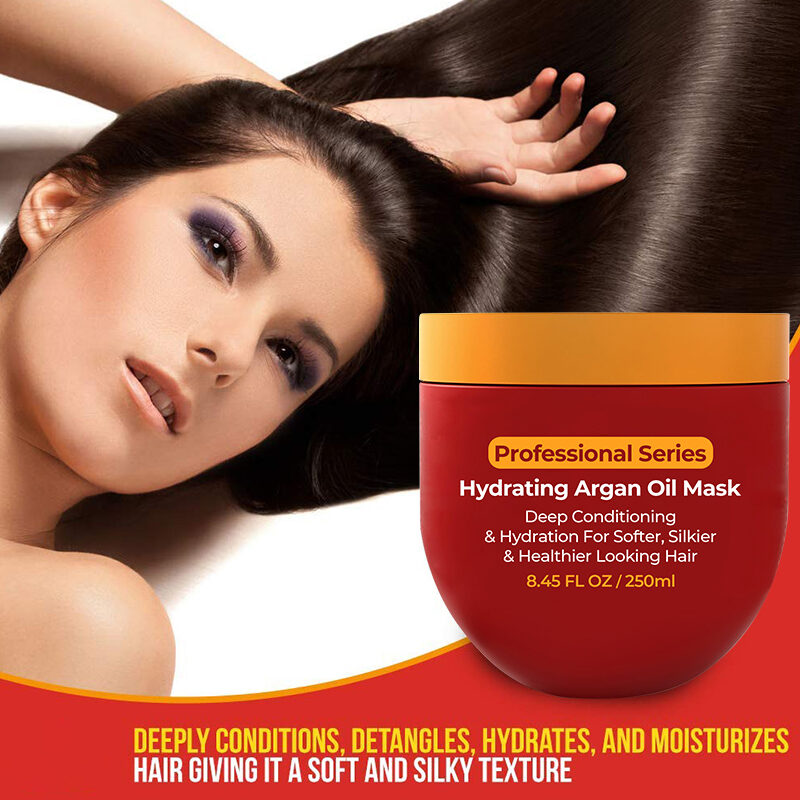 GreenLem Organic Argan Oil Hair Mask Natural Hydrating Deep Conditioner for Damaged Hair Hair-Repairing Feature(pic3)
