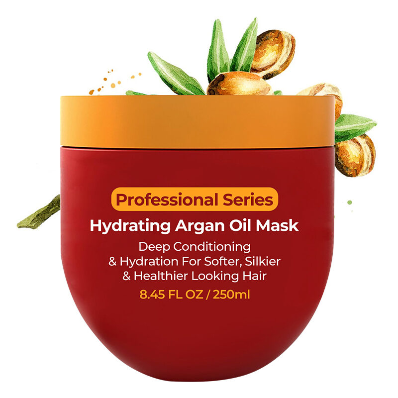 GreenLem Organic Argan Oil Hair Mask Natural Hydrating Deep Conditioner for Damaged Hair Hair-Repairing Feature(pic7)
