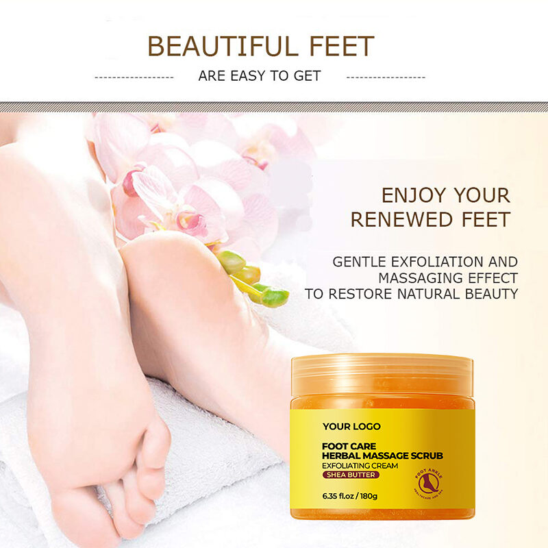 GreenLem Herbal Foot Care Massage Scrub & Exfoliating Cream with Shea Butter Gentle Exfoliation & Soothing Foot Revitalization(pic3)