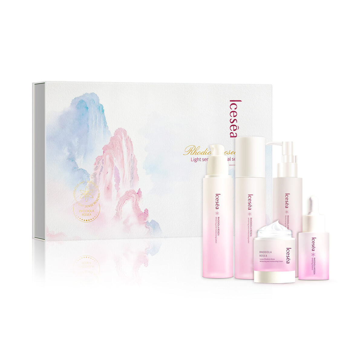 Customized Rhodiola Rosea Anti-Oxidant Moisturizing Skincare Gift Set - Natural Plant Extract Facial Care Kit(pic1)