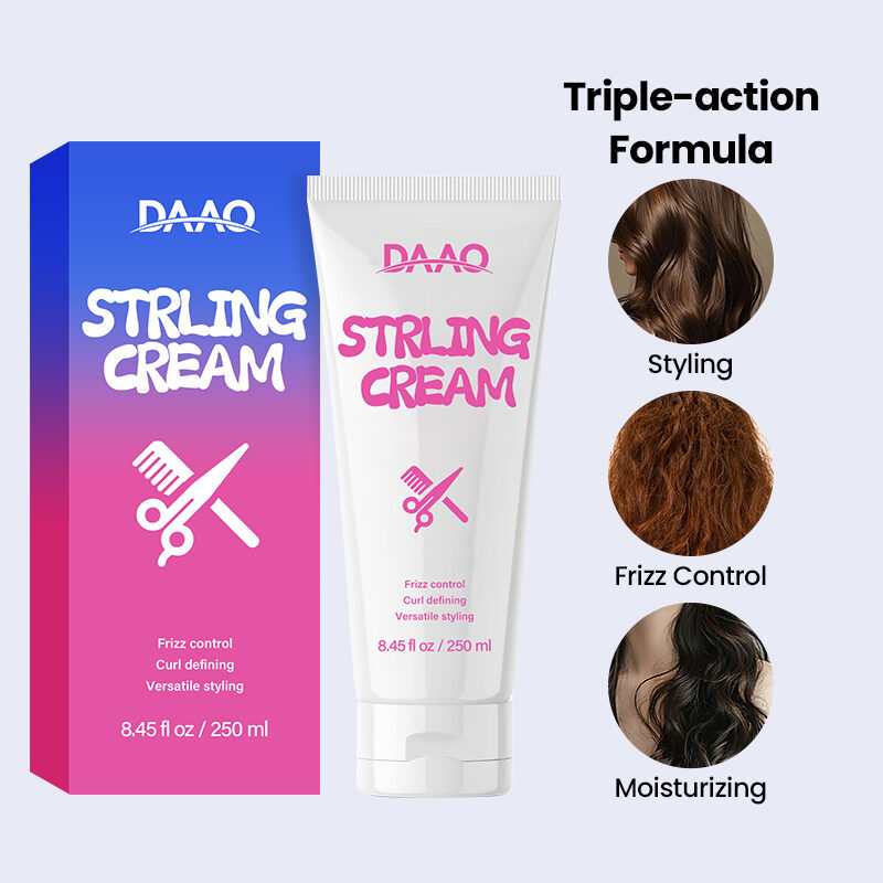 Wholesale 3 in 1 Herbal Styling Cream for Curly Wavy Hair Smooth Curl Defining and Frizz Control Moisturizing Benefits(pic2) Wholesale 3 in 1 Herbal Styling Cream for Curly Wavy Hair Smooth Curl Defining and Frizz Control Moisturizing Benefits(pic2)