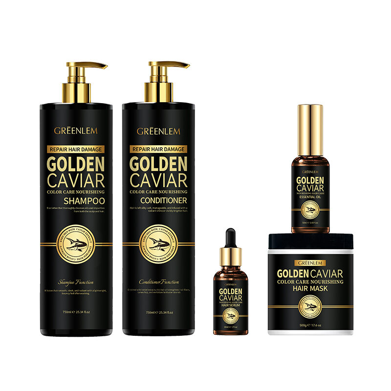 GreenLem Golden Caviar Anti-Dandruff Hair Shampoo Set Champu Para Cabello Natural Scalp Care Smoothing Shampoo for Damaged Hair(pic7)