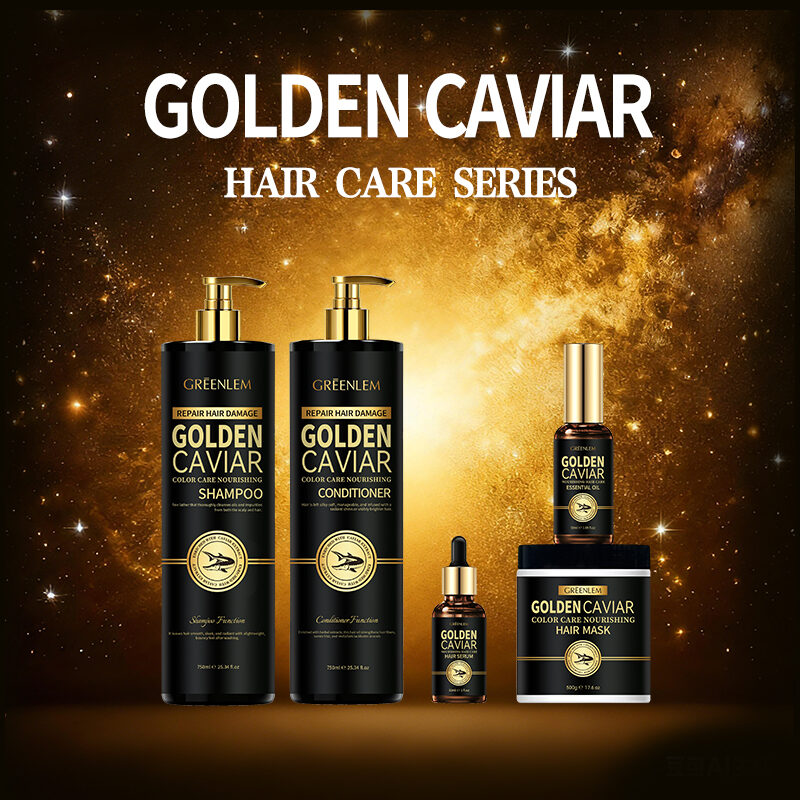 GreenLem Golden Caviar Anti-Dandruff Hair Shampoo Set Champu Para Cabello Natural Scalp Care Smoothing Shampoo for Damaged Hair(pic8)