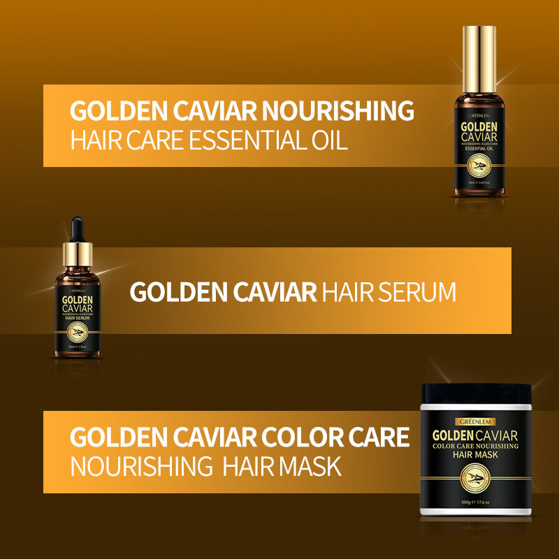 GreenLem Golden Caviar Anti-Dandruff Hair Shampoo Set Champu Para Cabello Natural Scalp Care Smoothing Shampoo for Damaged Hair(pic4)