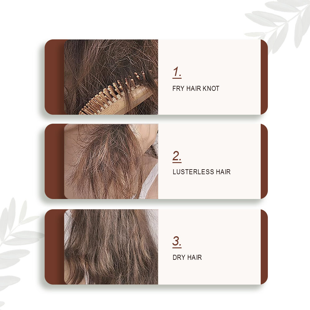 GreenLem Hair Care Product Set with Nourishing Feature Cream Form Straightener for Curly Hair(pic2)