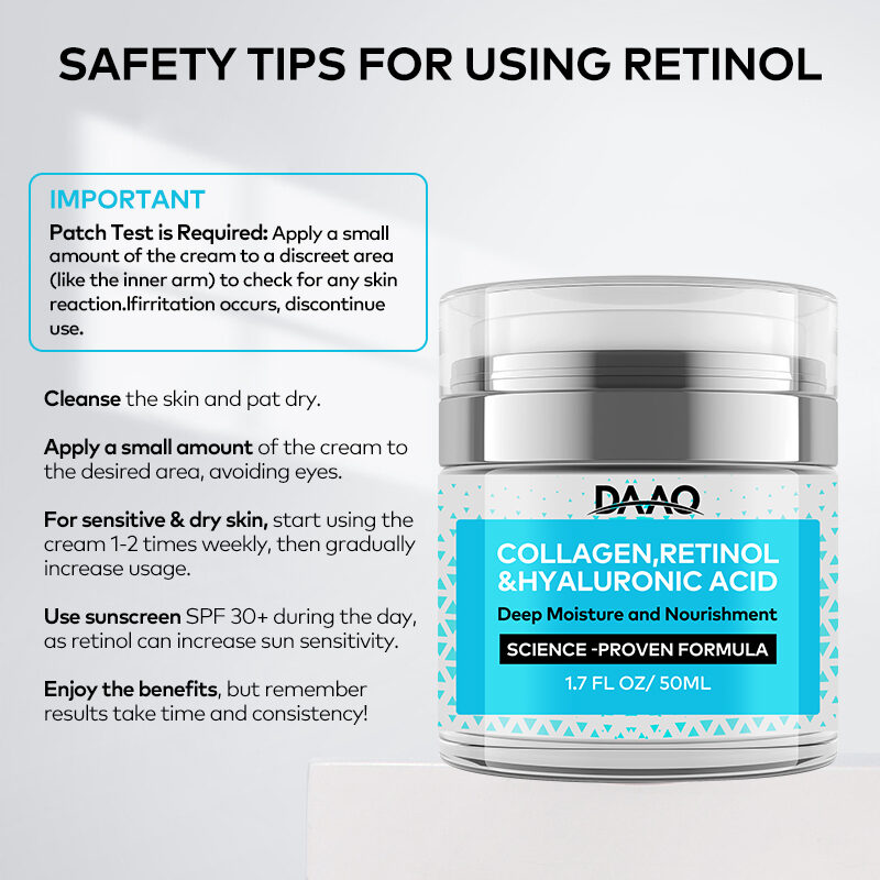 OEM Retinol Face Cream Moisturizing Firming Anti-Wrinkle Neck Cream with Collagen Hyaluronic Acid Cream(pic4)