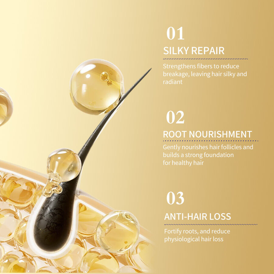 Private Label OEM 500g Natural Ingredients Hair Repairing Scalp Care Keratin Cream 2-IN-1 Formula(pic3)