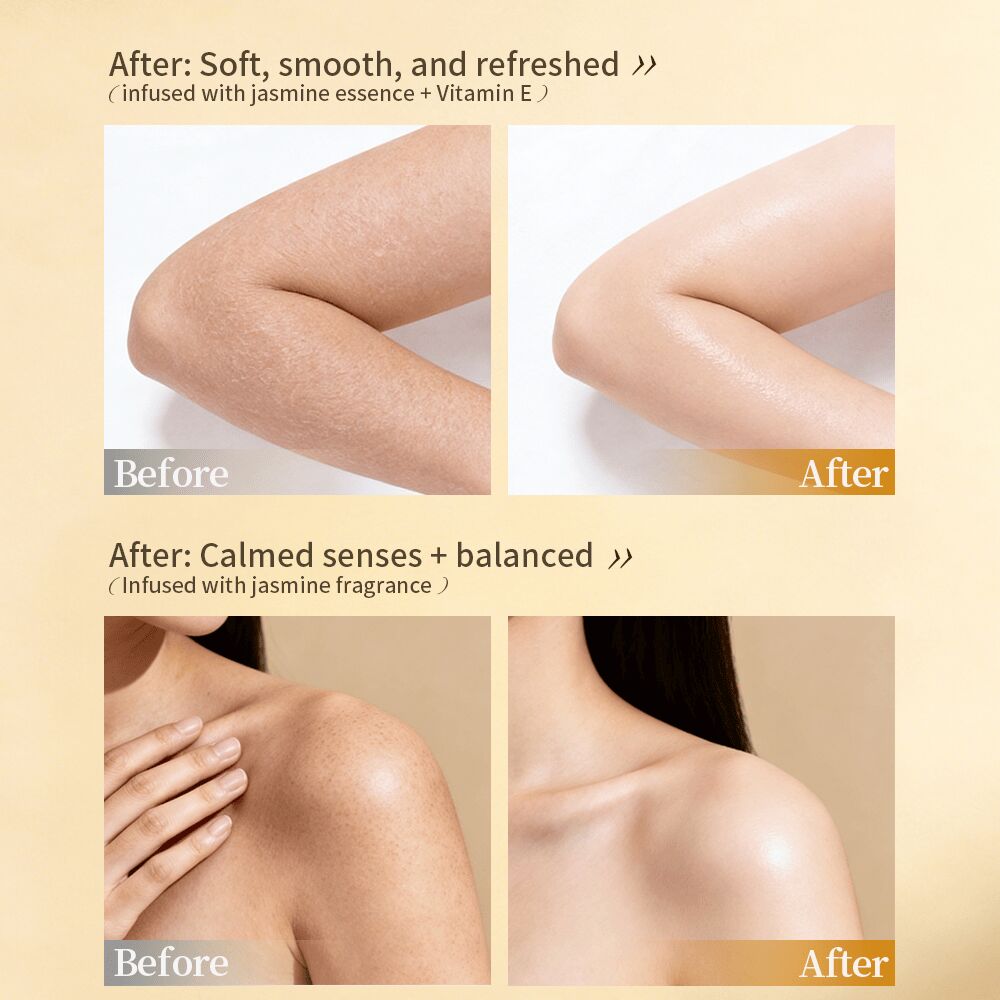 GreenLem Hot Selling Organic Jasmine Body Care Lightening Moisturizing Body Wash Flower Shower Gel(pic3)