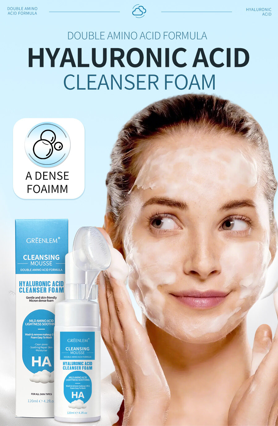 GreenLem HYALURONIC ACIDCLEANSER FOAM(pic1)