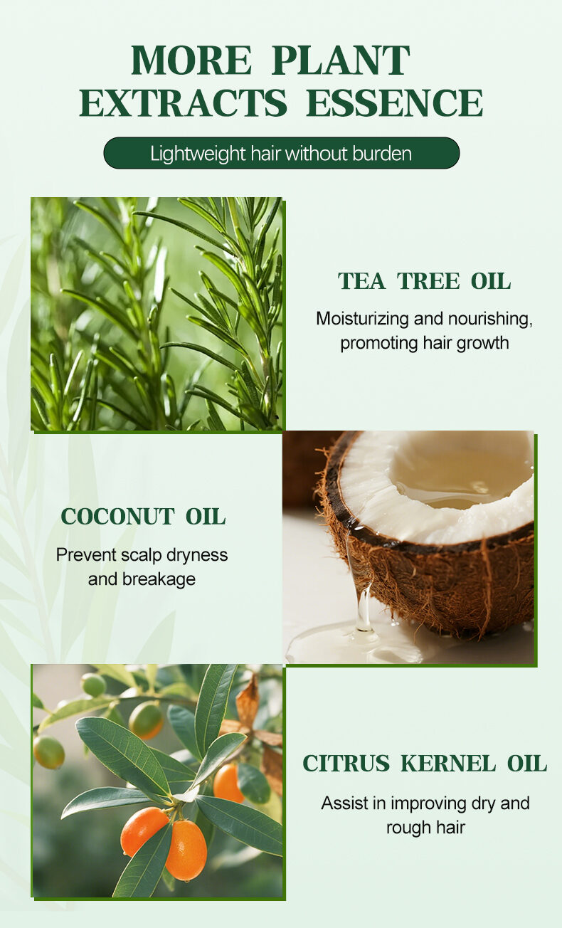 GreenLem Tea Tree Oil Anti-Dandruff Shampoo All Hair Types Cream Formula Damaged Hydrating Nourishing(pic3)
