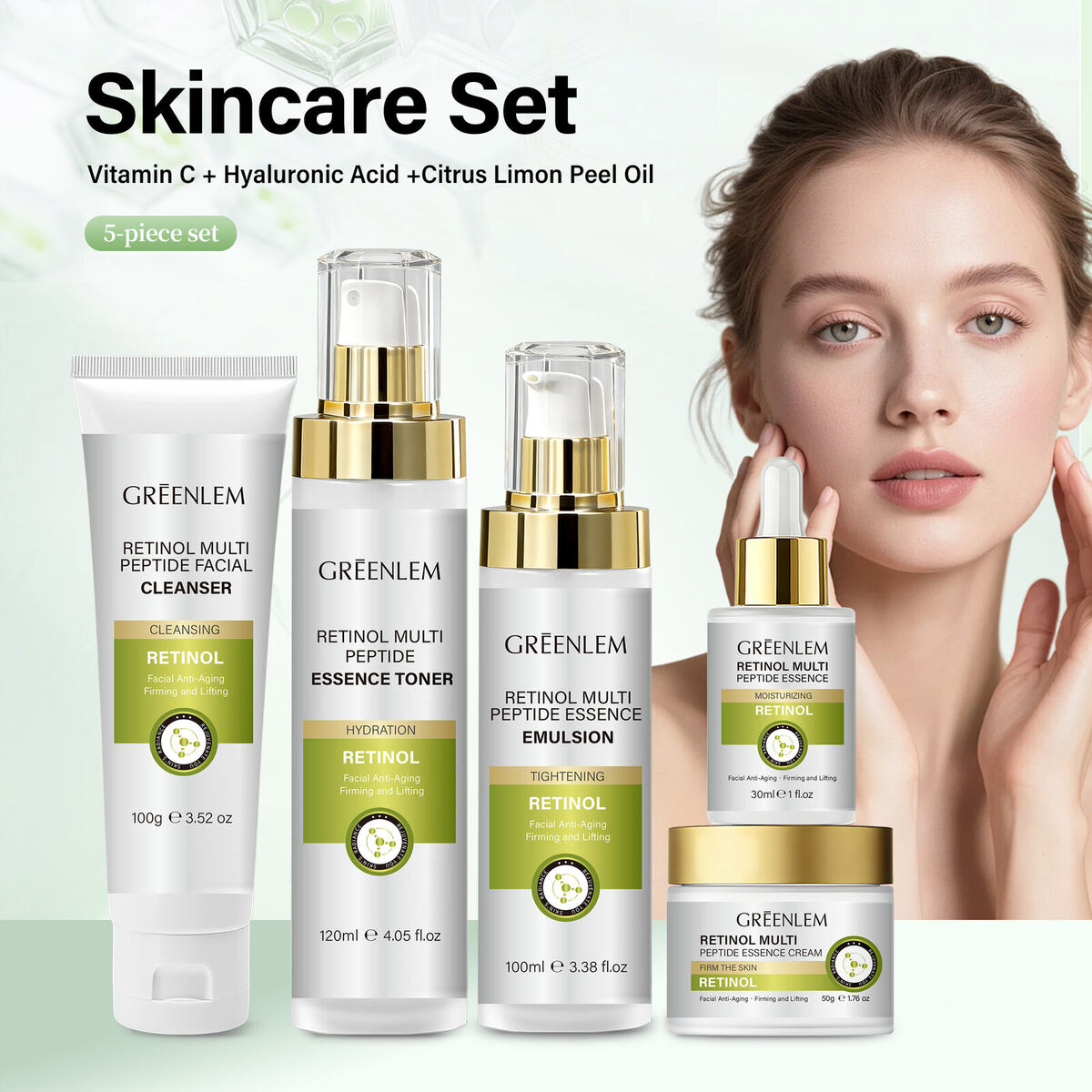 For Facial Serum Anti-Aging Formula Targets Fine Lines Wrinkles & Uneven Tone for Smoother Brighter Skin(pic2)