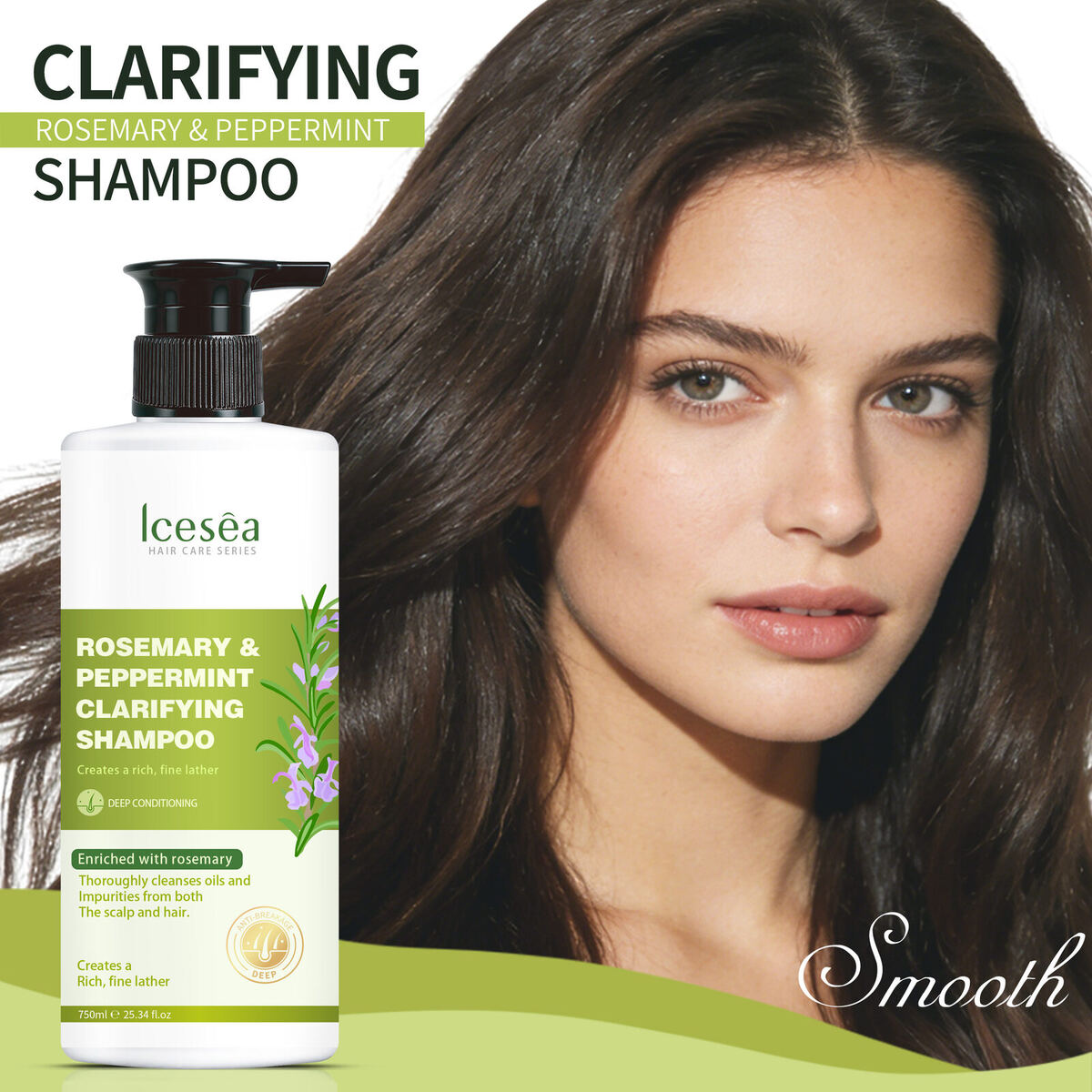 Icesea Rosemary Mint Shampoo - Dandruff 