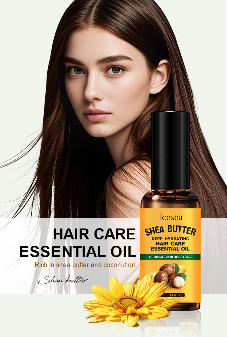 OEM or Own Brand:Nourishing Shea Butter Leave-In Serum for Dry/Damaged/Frizzy Hair Adds Shine & Smoothness(pic1)