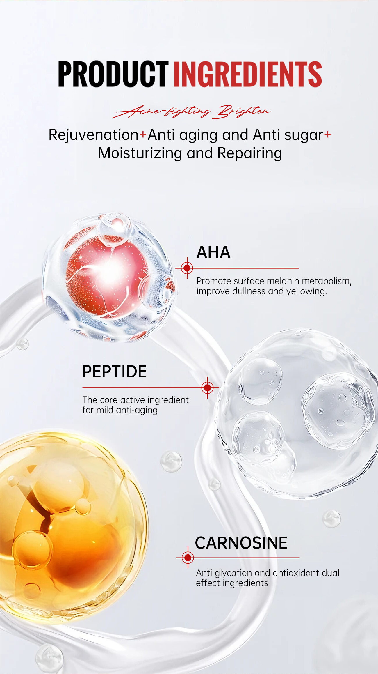 Advanced Squalane Fruit Acid Facial Treatment Set Deep Penetration Enhanced Keratin Metabolism Intense Hydration Skin Repair(pic2)