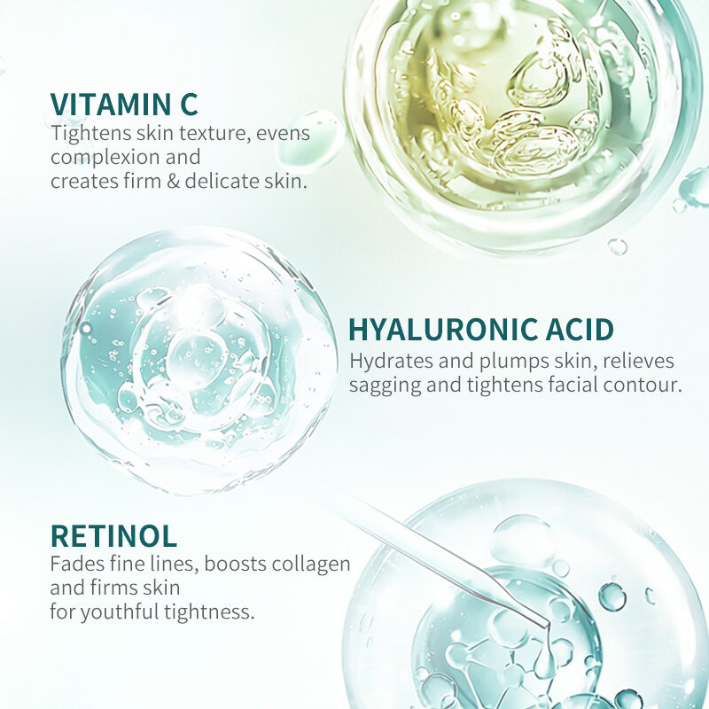 OEM Collagen Hyaluronic Acid Face Serum Firming Moisturizer Rejuvenating for Dry Mature Skin Elasticity Boost(pic5)