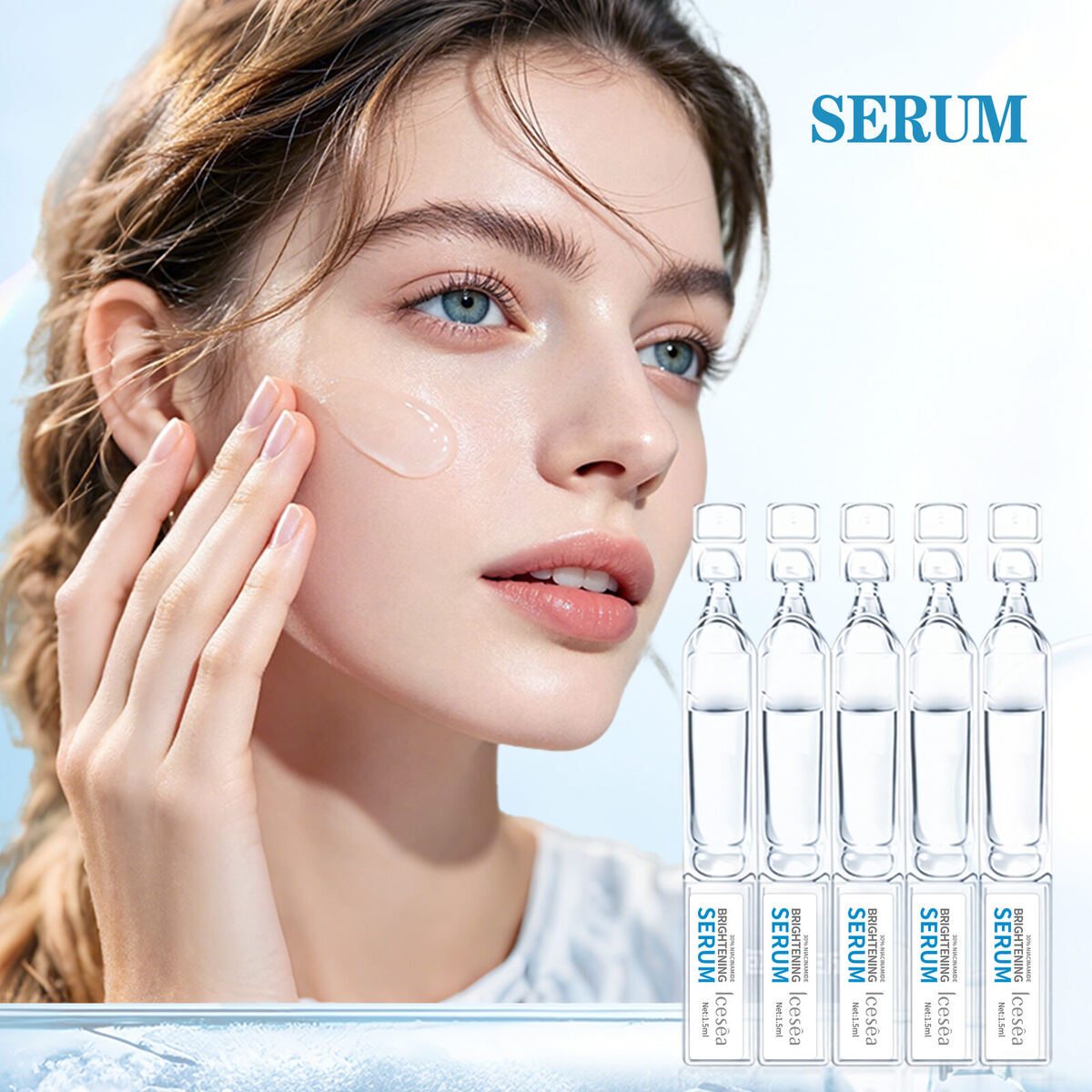 Hyaluronic Acid & Vitamin C Anti-Aging Anti-Wrinkle Whitening Face Moisturizing Liquid with Glycerin(pic2)