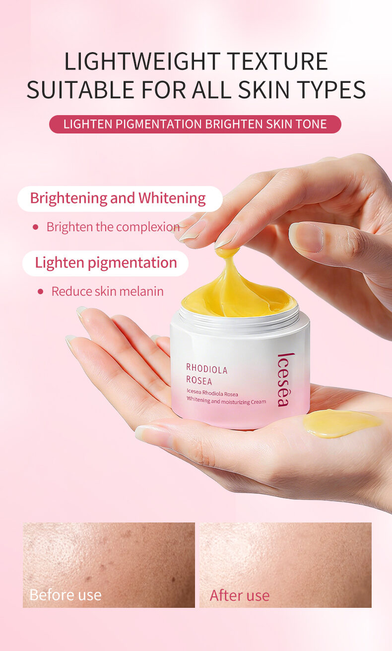 Icesea Rhodiola Rosea Moisturizing and Whitening Cream - Reduces Dark Spots(pic4) Icesea Rhodiola Rosea Moisturizing and Whitening Cream - Reduces Dark Spots(pic4)