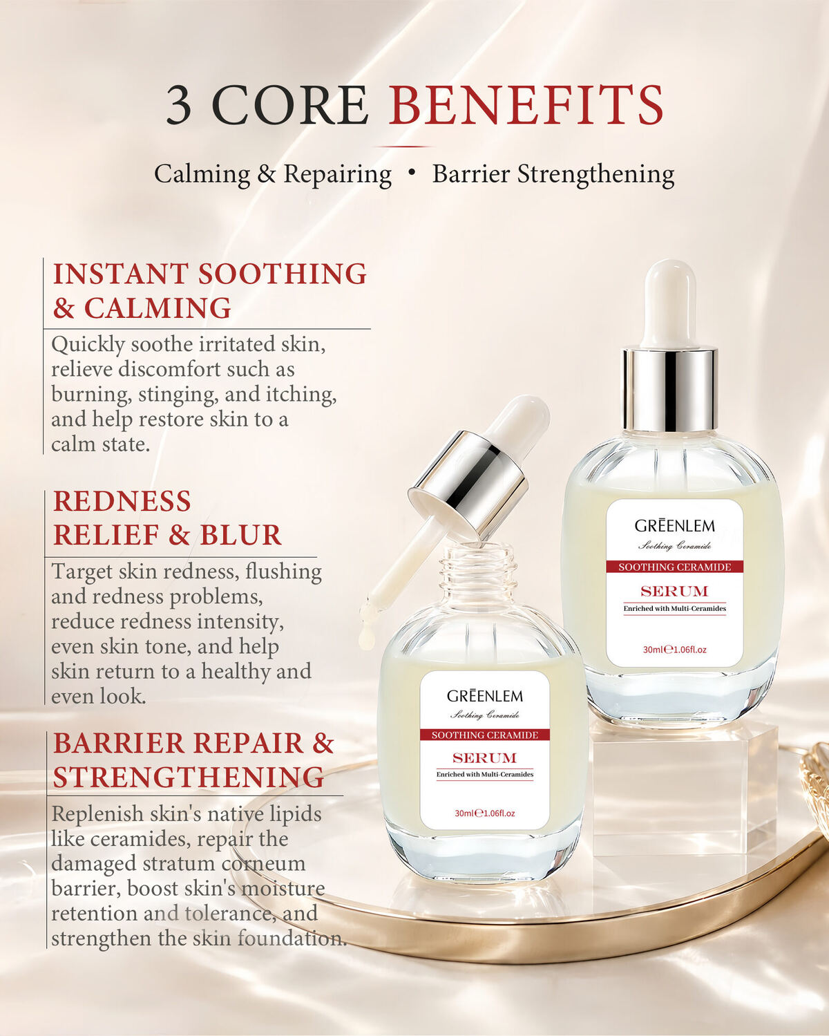 Ceramide Essence Soothing Serum OEM ODM(pic3)