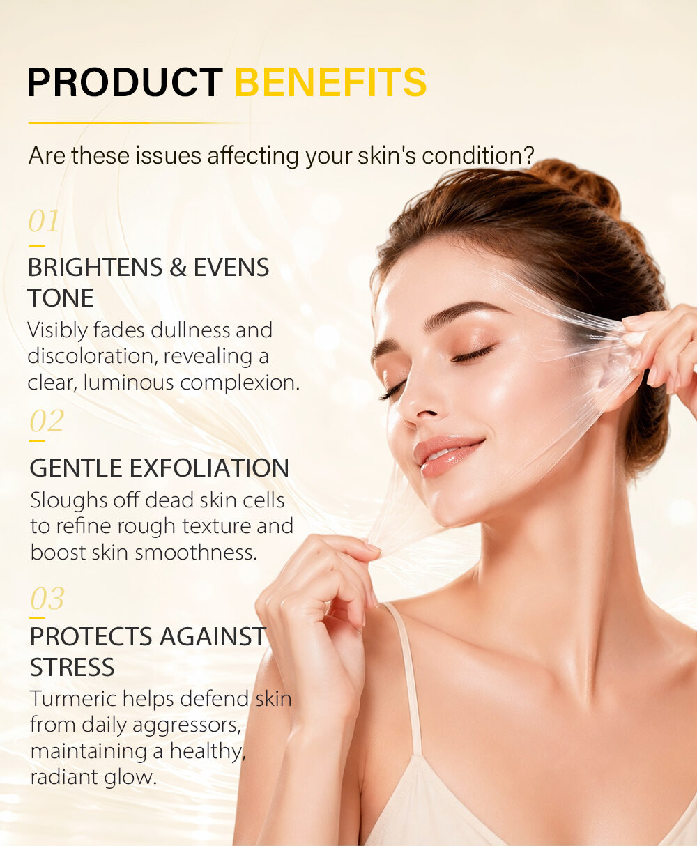 Kojic Acid and Turmeric Exfoliating Facialmasks OEM ODM(pic3)