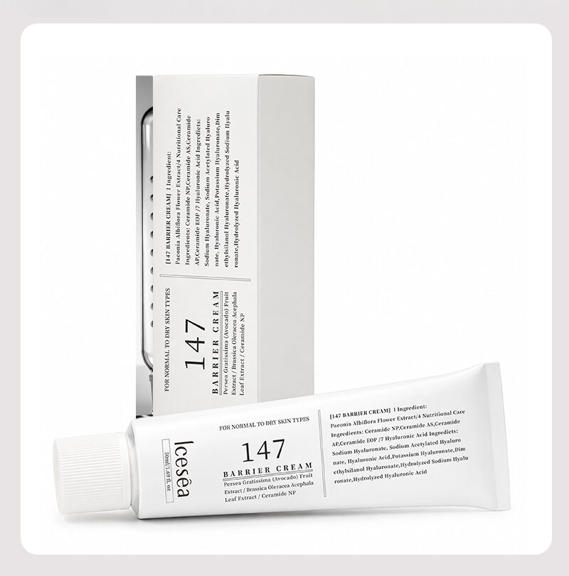 OEM ODM 147 Barrier Cream Ceramide NP Avocado Hyaluronic Acid Deep Hydrating Barrier Repair Moisturizing Facial Cream(pic5)