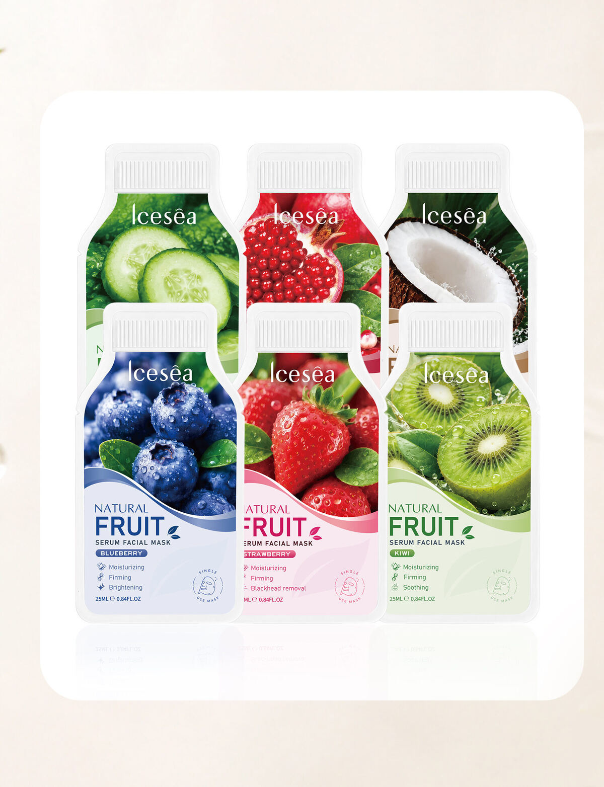 Icesea Speciaal Gevormde Maskerserie (natuurlijke Fruit- En Groenteset Van 6 Stuks) OEM/ODM(pic5)