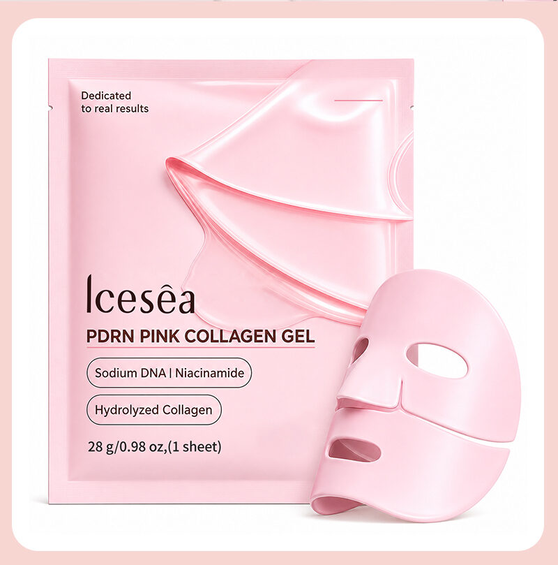 OEM Private Label Salmon PDRN Pink Collagen Gel Mask, Glass Skin & Barrier Repair Mask, 28g(pic5)