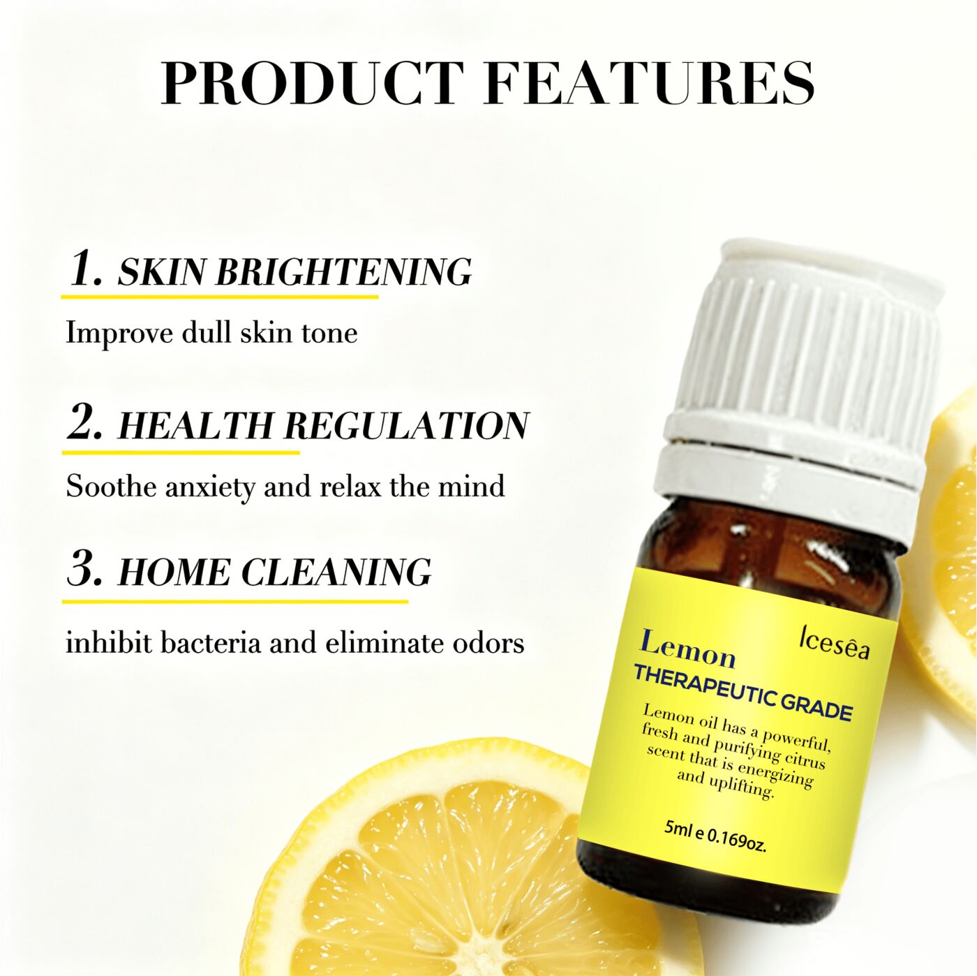 Private Label Lemon Essential Oil 100% Pure Natural Limonene Citral Aromatherapy Diffuser Skin Care OEM(pic3)