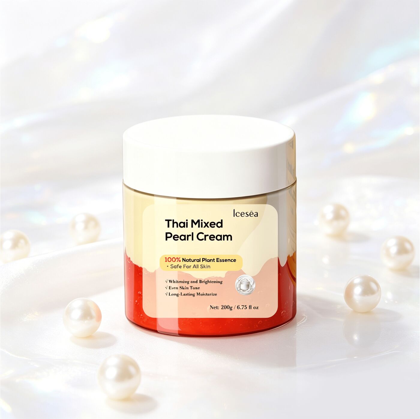 Private Label Thai Mixed Pearl Cream OEM Glutathione Arbutin Brightening for Dark Spots Anti Aging Face Care Wholesale(pic5)